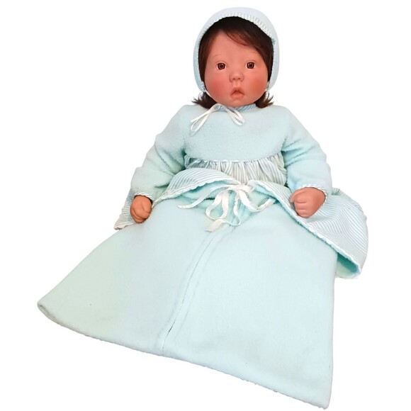 Lee Middleton Other - Vtg Lee Middleton Realistic Baby Doll Brown Hair Brown Eyes Girl Signed Weighted